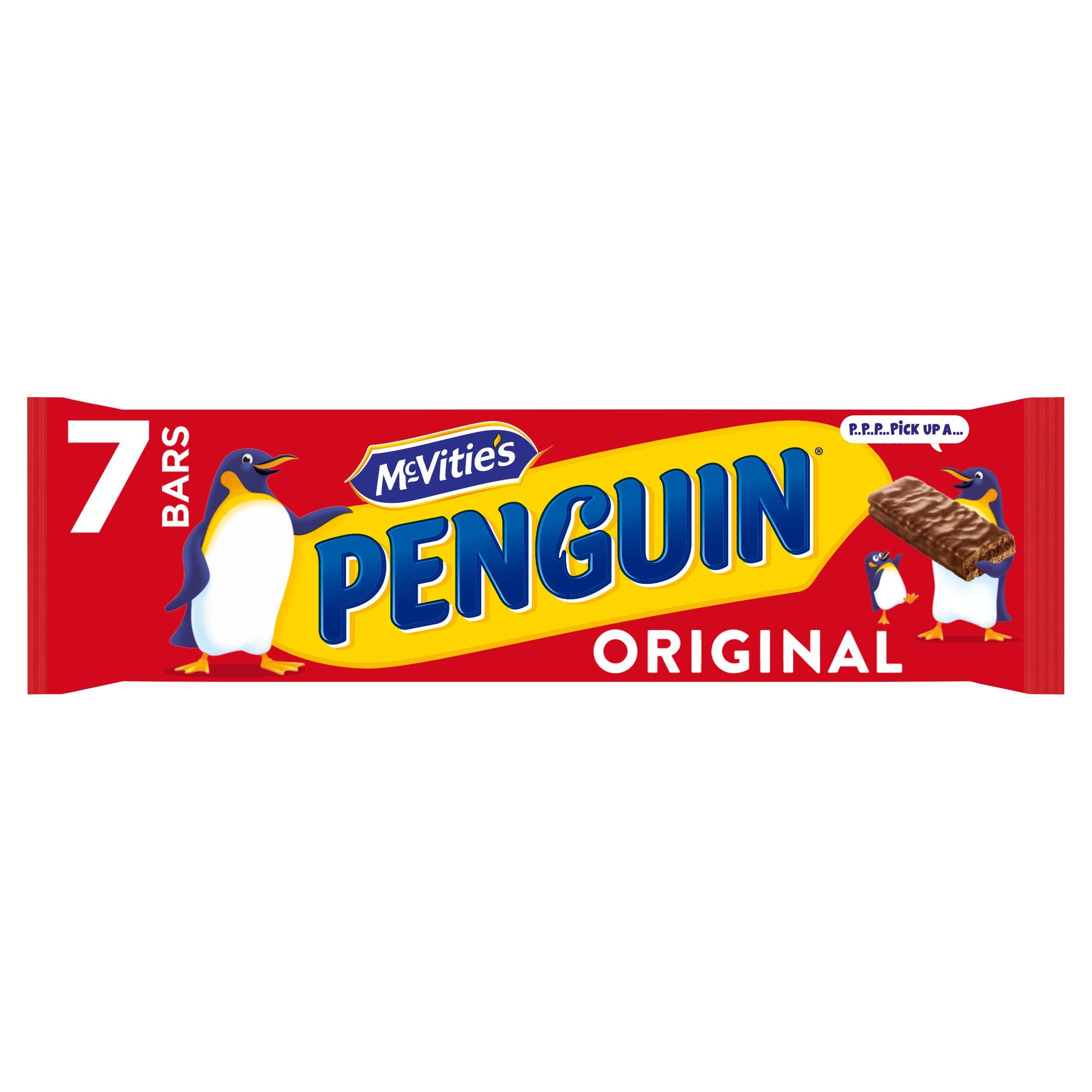 McVitie's Penguin Milk Chocolate Biscuit Bar Multipack 7x24.6g