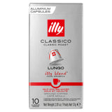 Illy coffee capsules Classico Roast Lungo 10 pack, imported from the UK