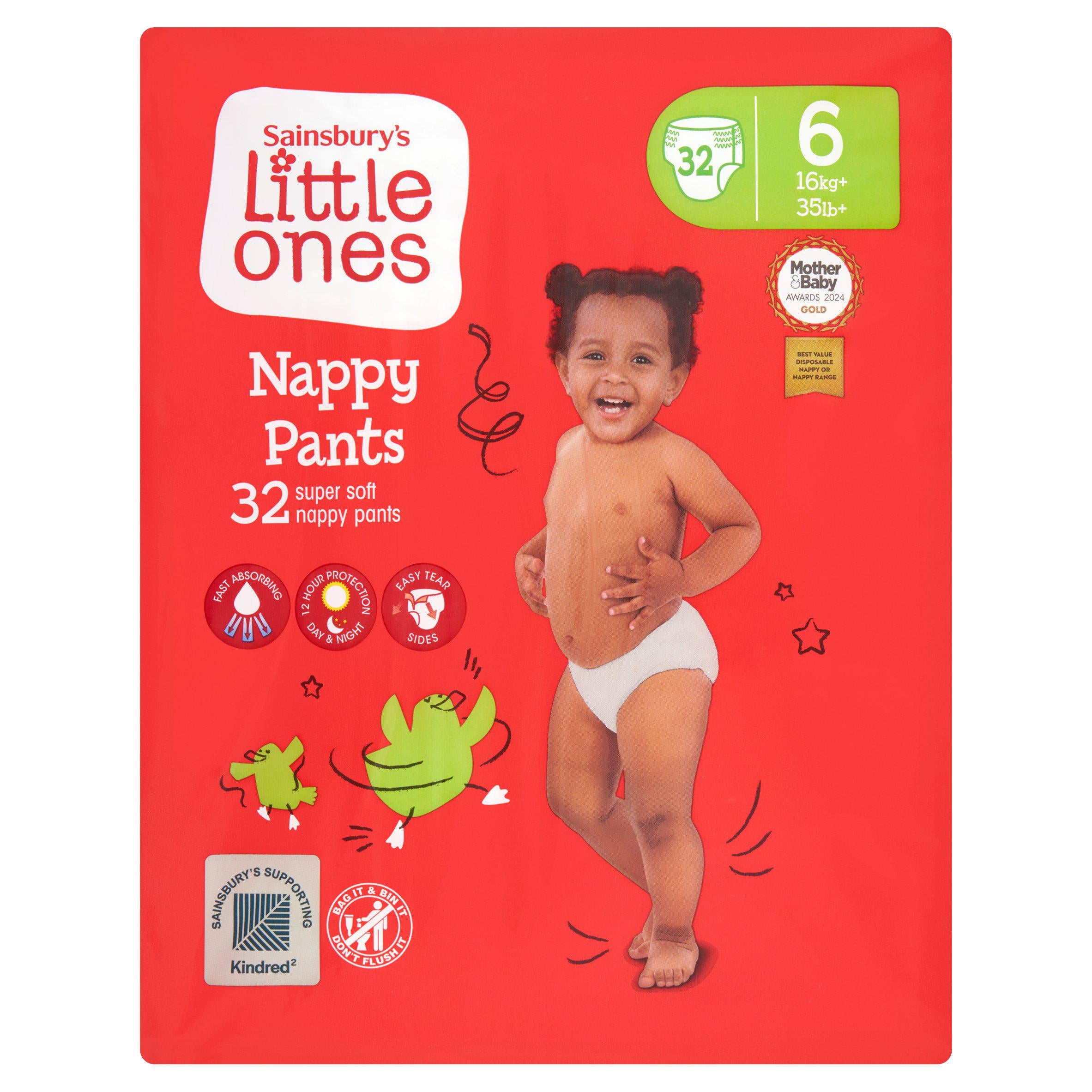 Sainsbury's Little Ones nappy pants size 6, UK version