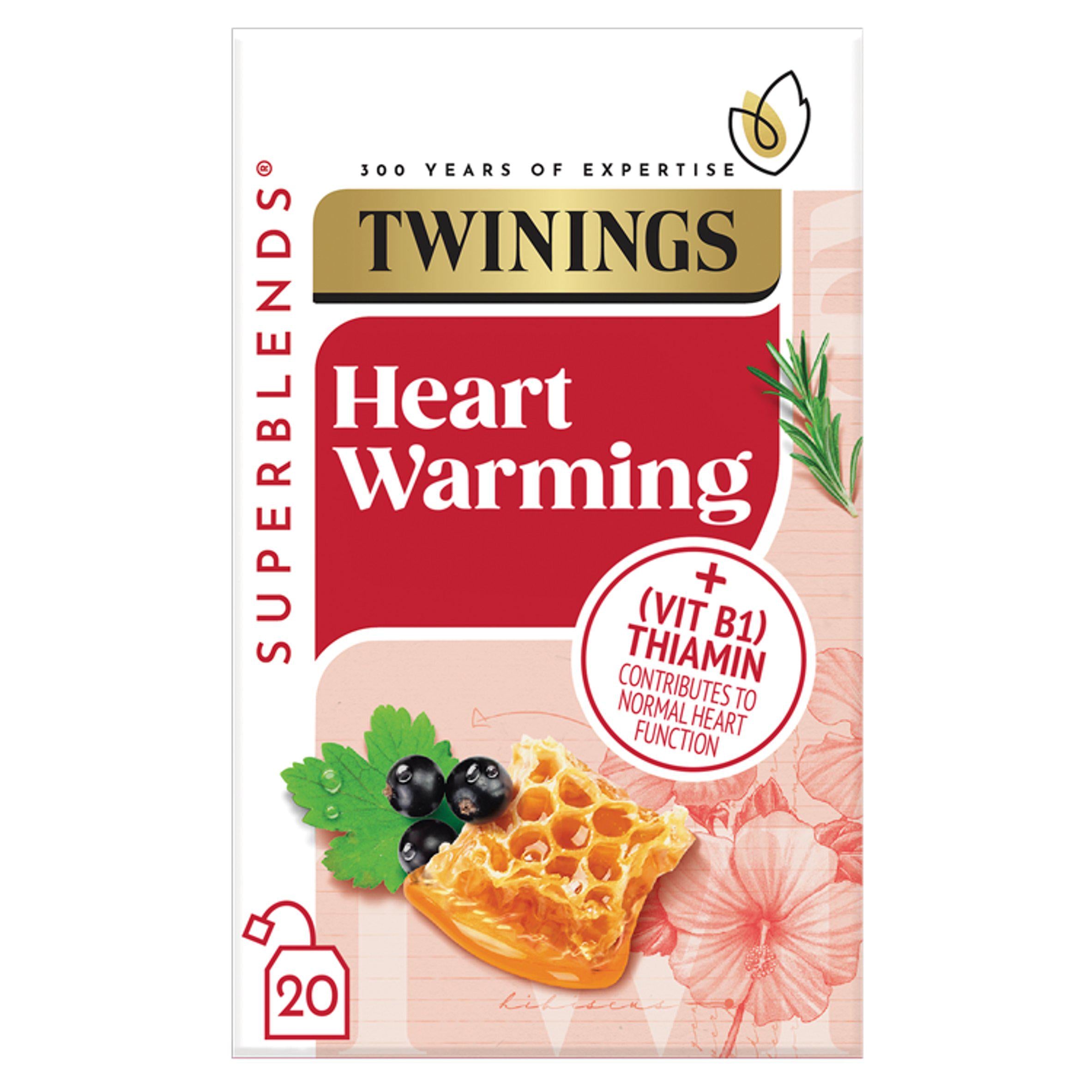 Twinings Superblends Heartwarming herbal tea bags 20 count (British brand)
