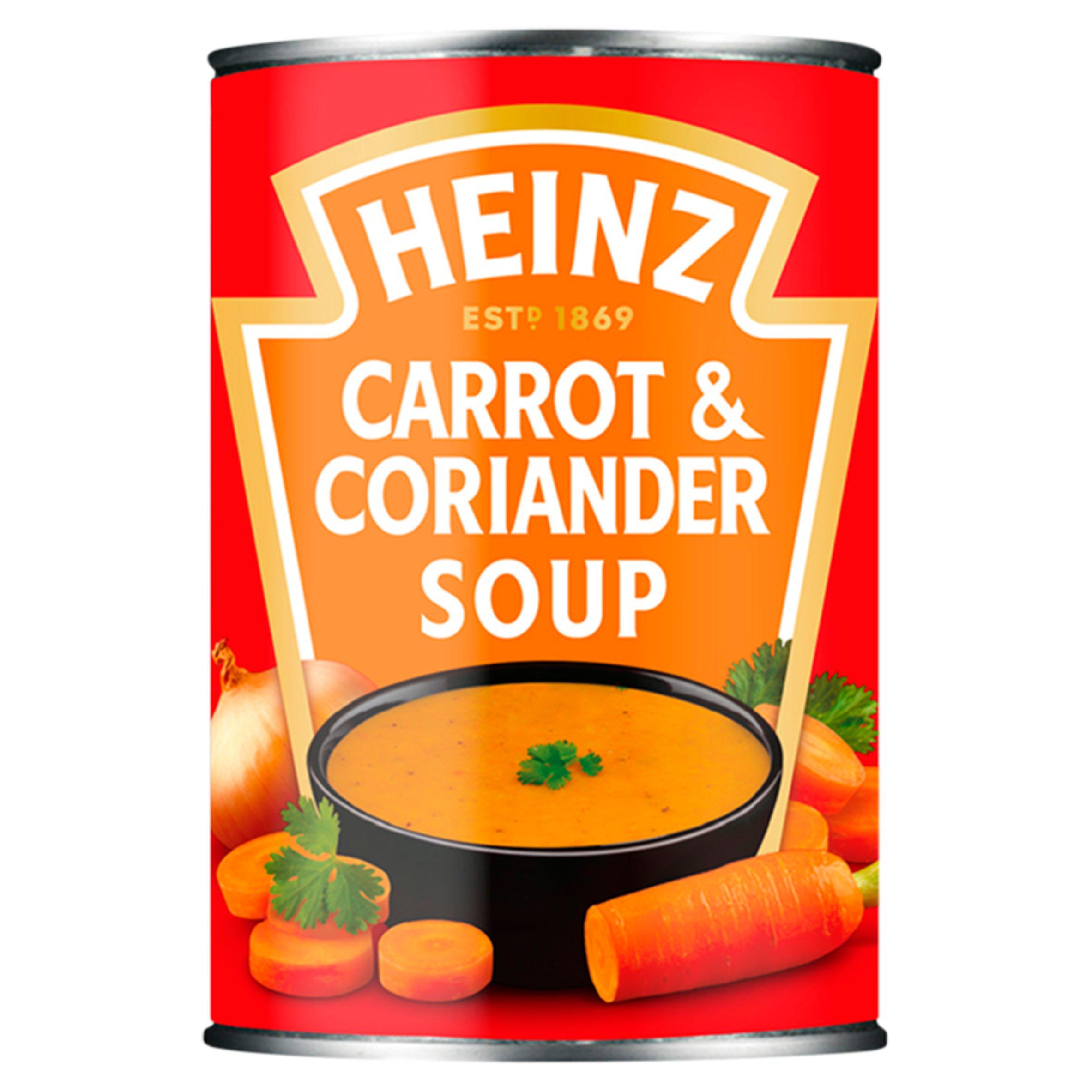 Heinz classic carrot and coriander soup 400g (British brand)