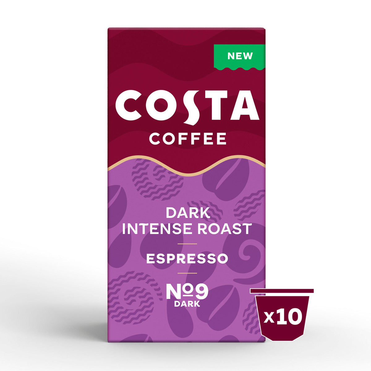 Costa Coffee Dark & Intense Brazilian Blend capsules 10 pack, UK version