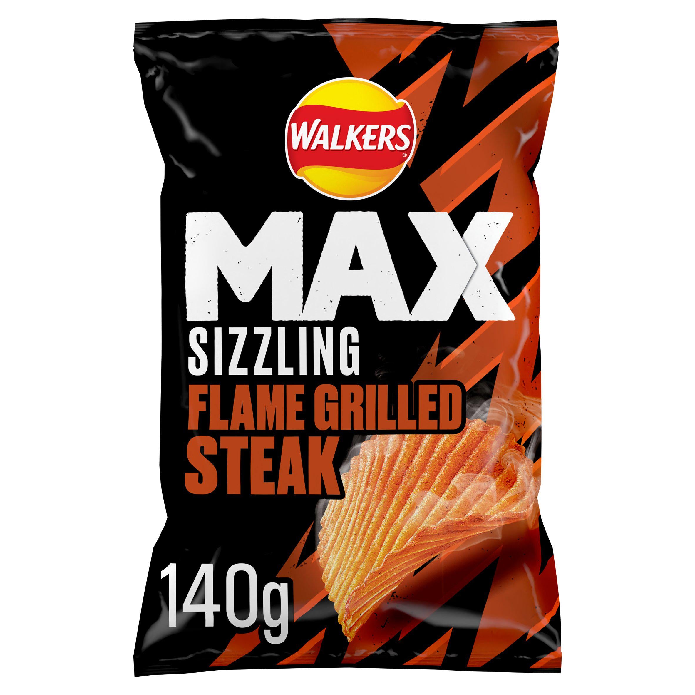 Walkers flame grilled steak crisps 140g - British product