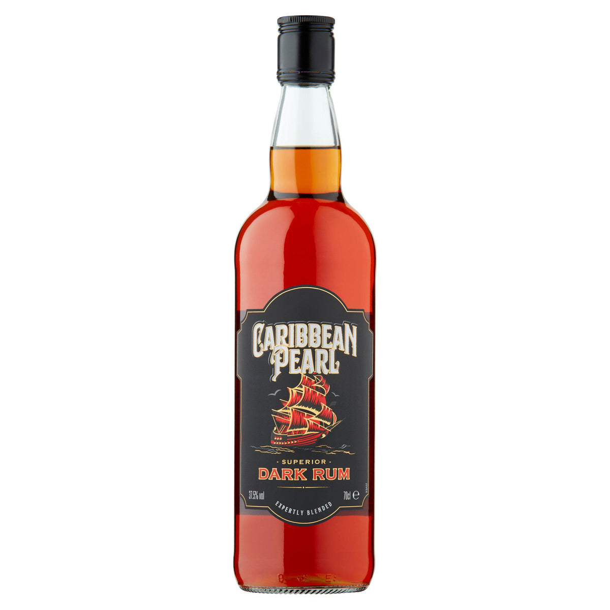 Caribbean Pearl Dark Rum 70cl bottle - British product