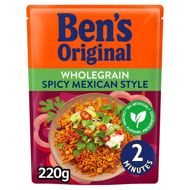 Ben's Original spicy Mexican microwave rice 220g - British product