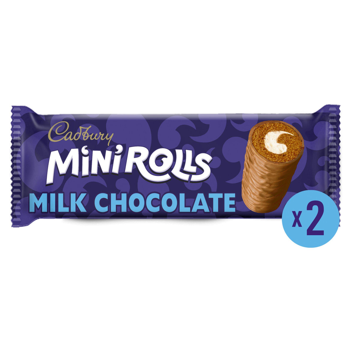 Cadbury milk chocolate mini rolls cakes 2 pack, imported from the UK