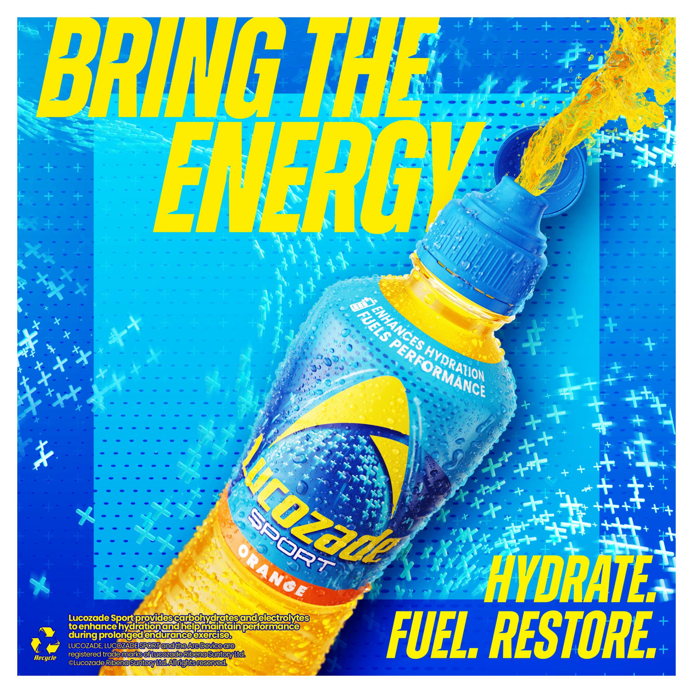 Lucozade Orange sports drink 900ml - British product