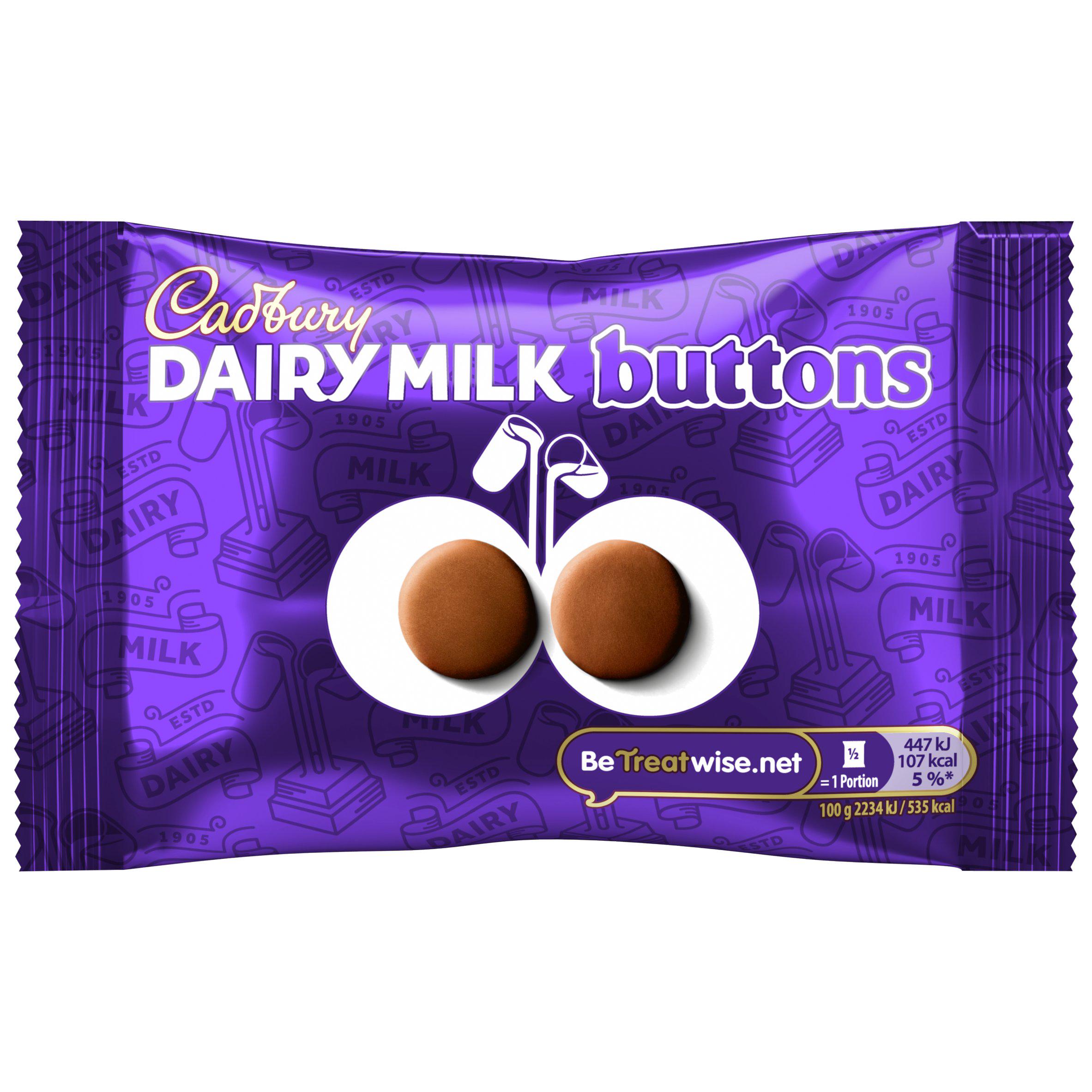 Cadbury Dairy Milk chocolate buttons 40g (British brand)