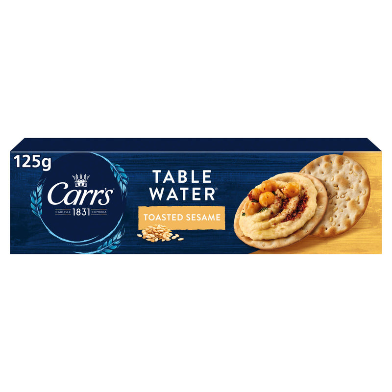 Carr's Table Water toasted sesame crackers 125g (British brand)