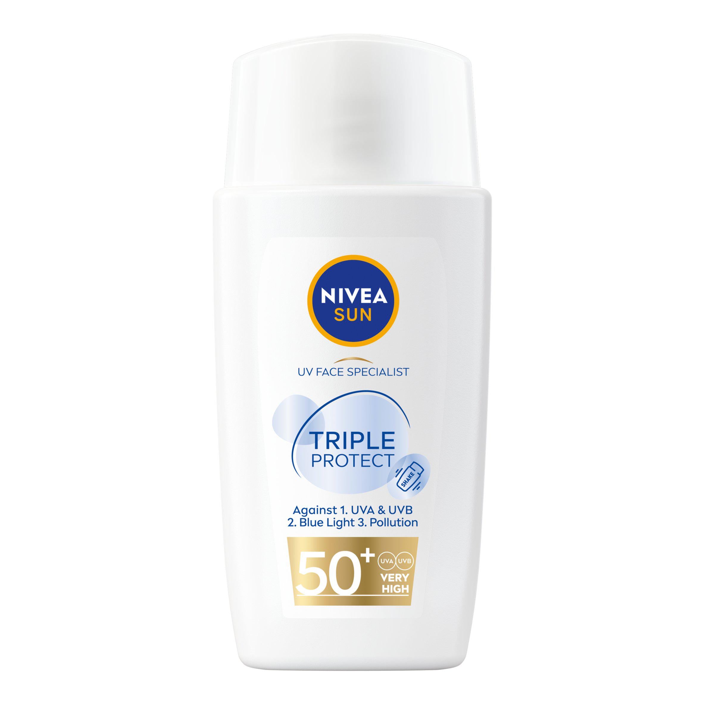 Nivea Sun Fluid SPF50 face sunscreen 40ml, UK version