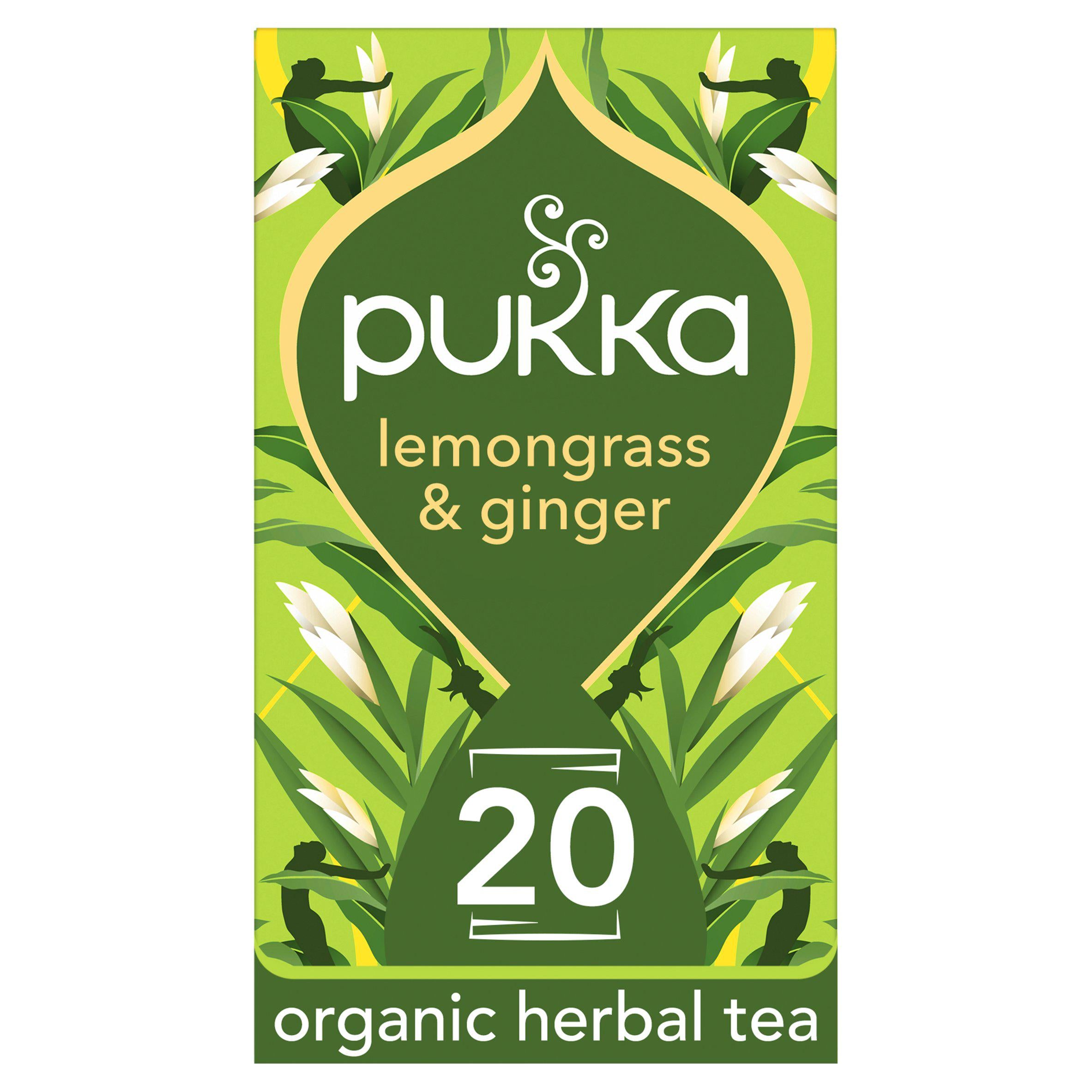 Pukka Organic Lemongrass & Ginger Herbal Tea Sachets x20 36g