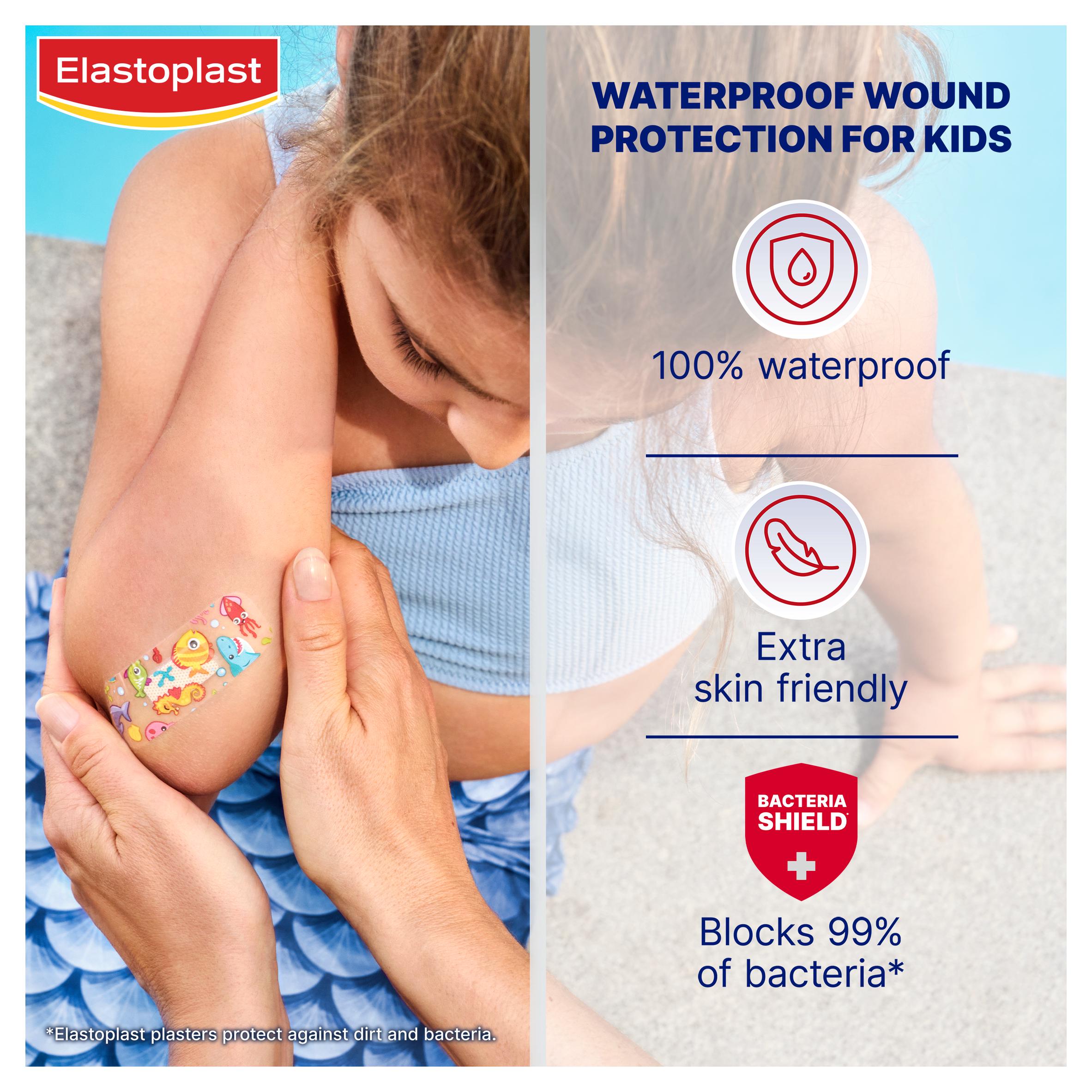 Elastoplast Aqua Protect Kids Plasters Marine Themed 20 strips - British product
