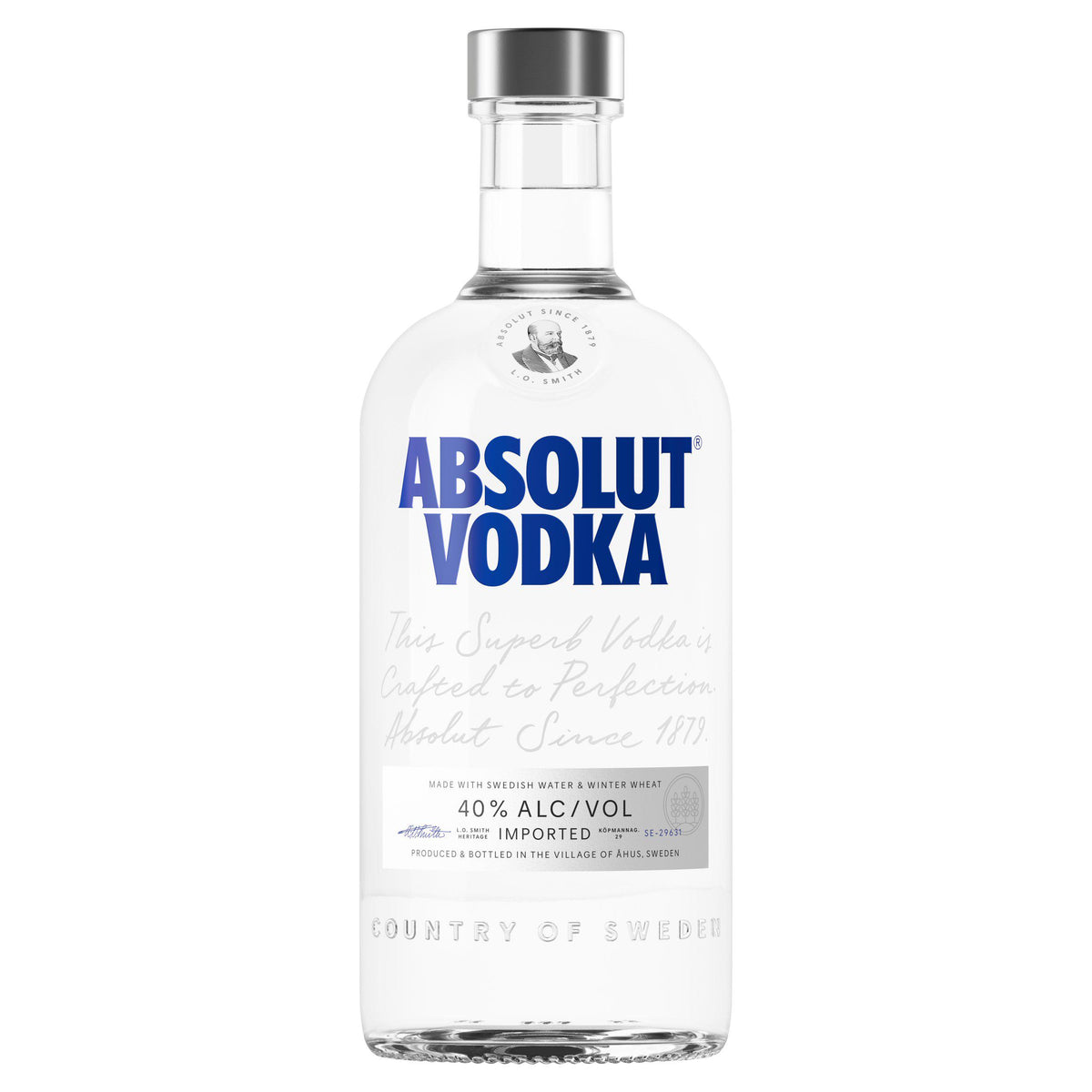 Absolut Vodka 700ml bottle - British product