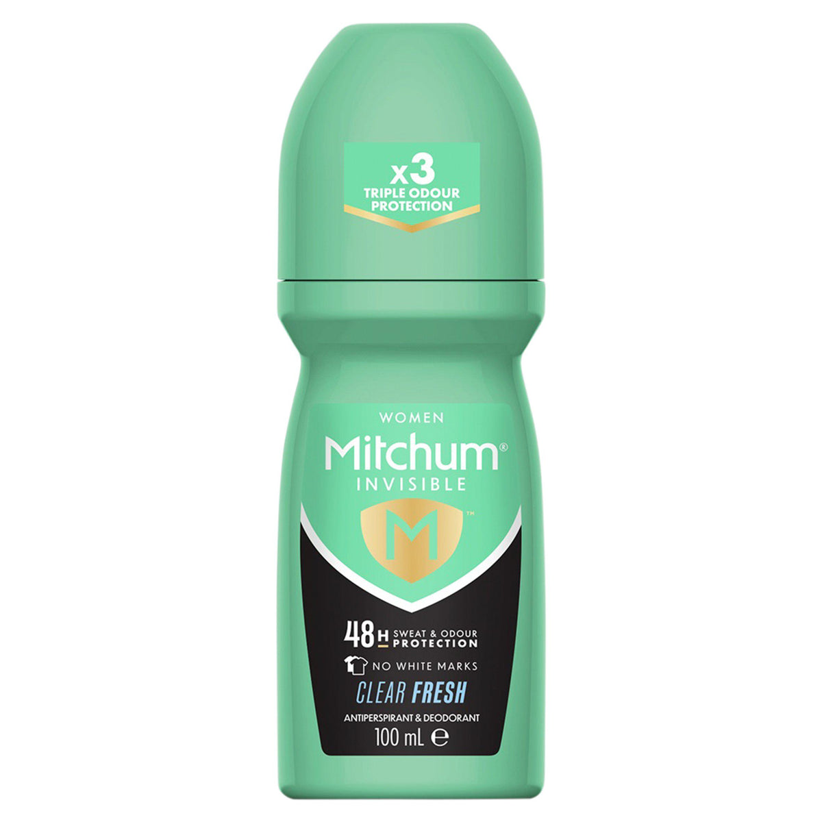 Mitchum Invisible 48HR Clear Fresh antiperspirant roll-on 100ml - British product