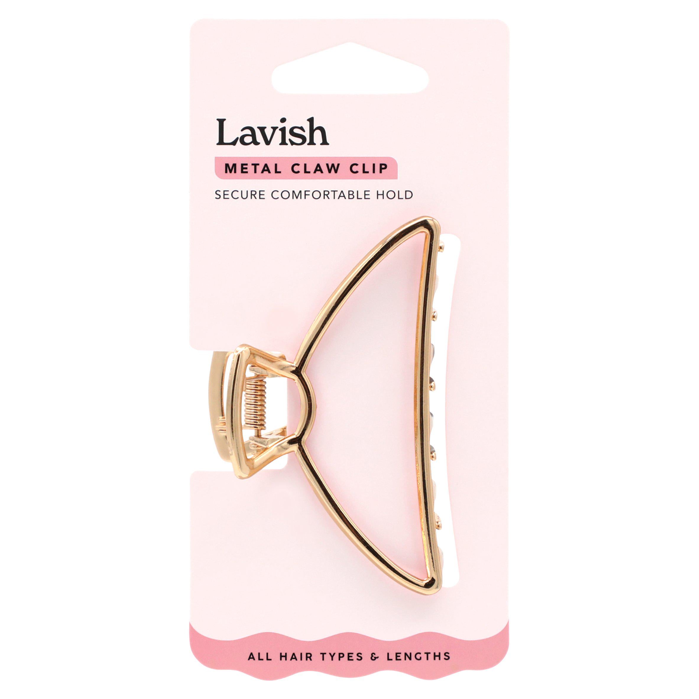 Lavish Metal Claw Clip for all hair types - British product