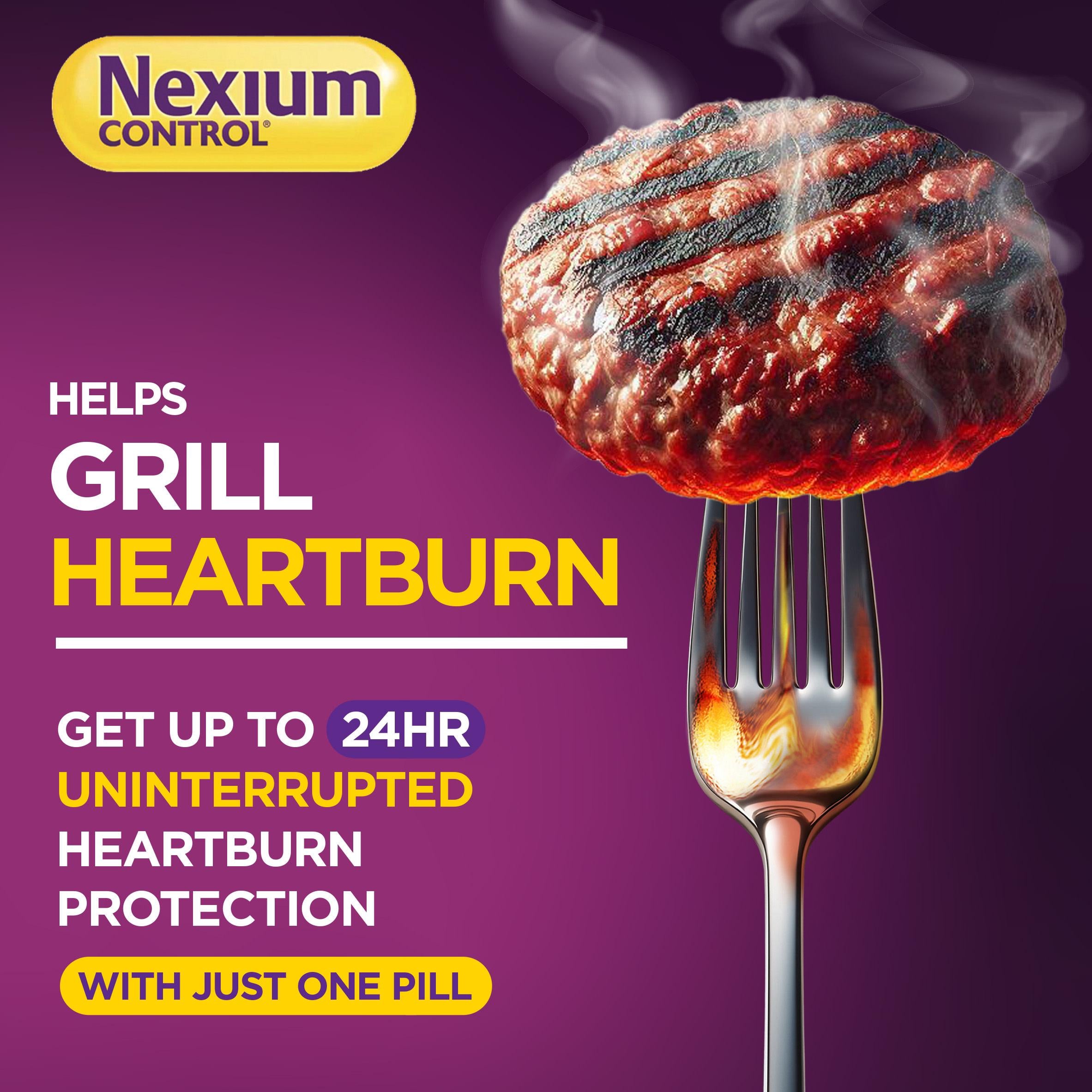 Nexium Control heartburn capsules 14 count, imported from the UK