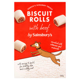Sainsbury's dog biscuit rolls with beef 550g - British product