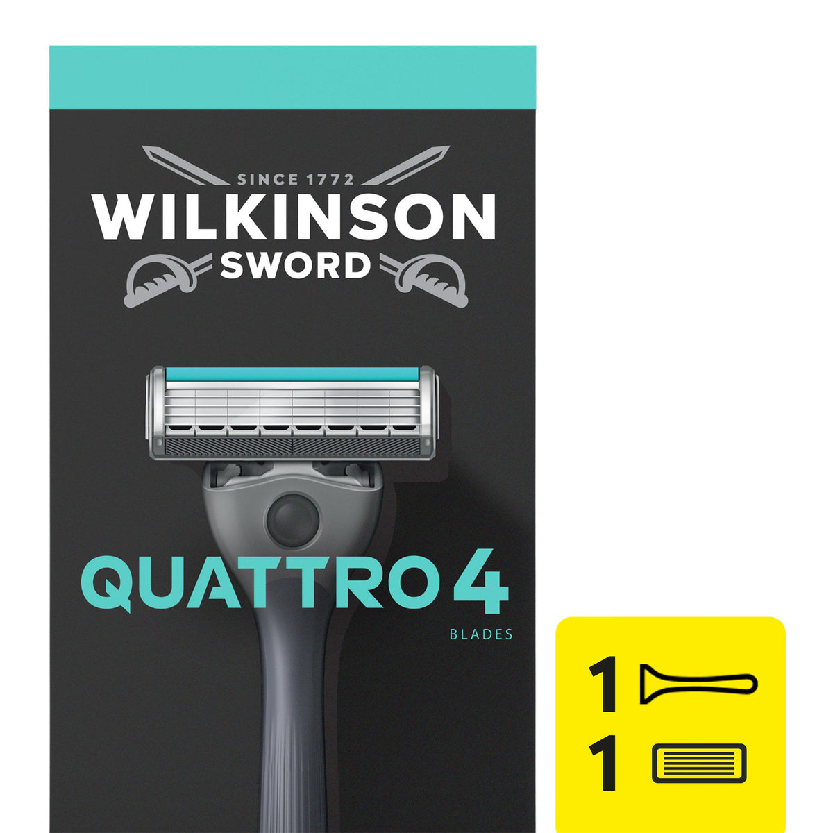 Wilkinson Sword Quattro razor pack (British brand)