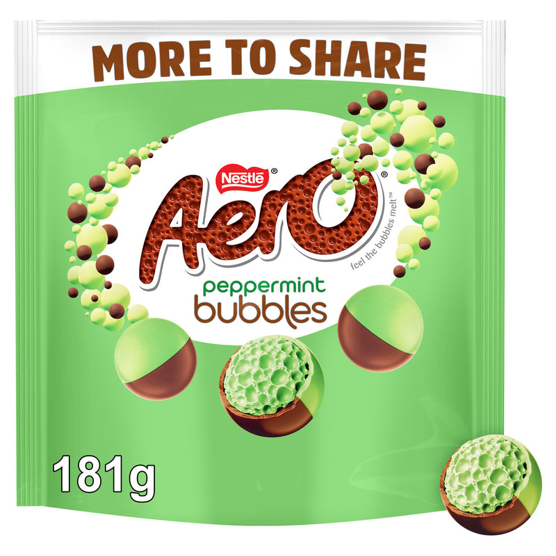 Aero Bubbles Peppermint chocolate sharing bag 181g, UK version