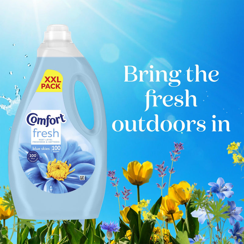 Comfort fabric conditioner Fresh Blue Skies 3L - British product