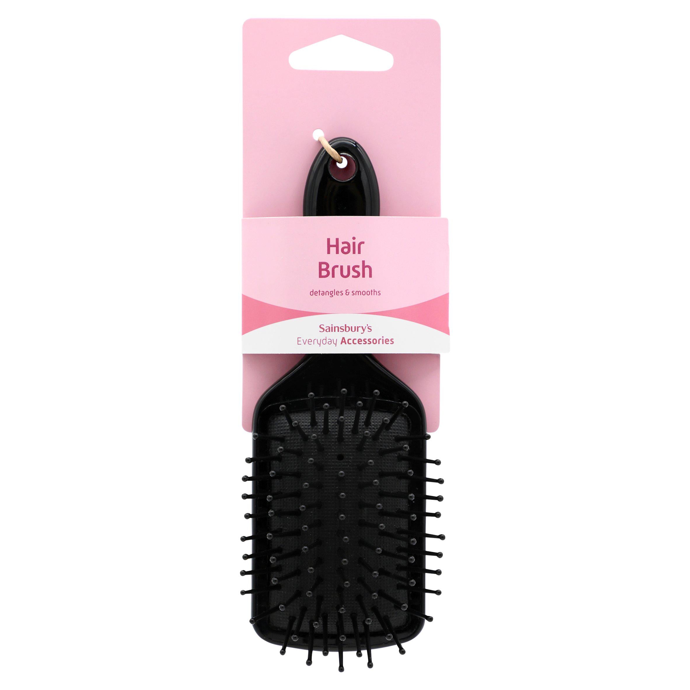 Sainsbury's small paddle brush for detangling hair, British brand