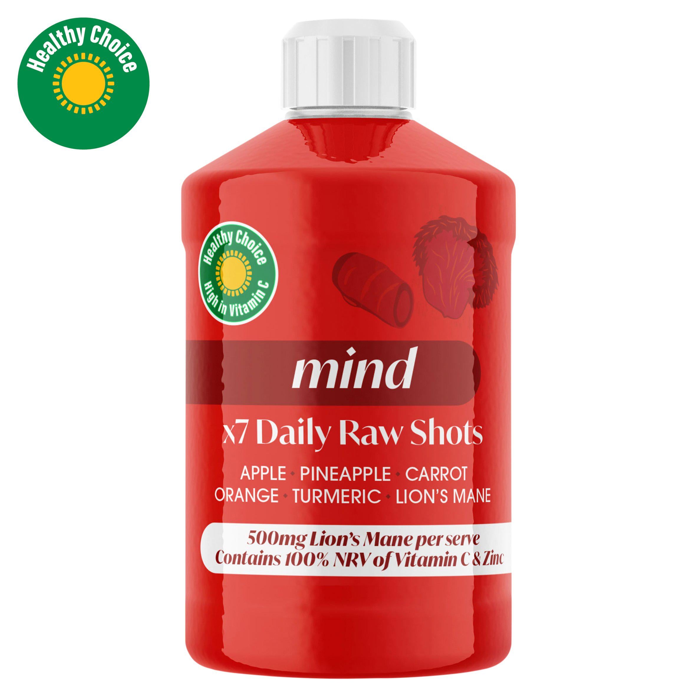 Sainsbury's Mind 7 Daily Raw Shots 420ml - British product