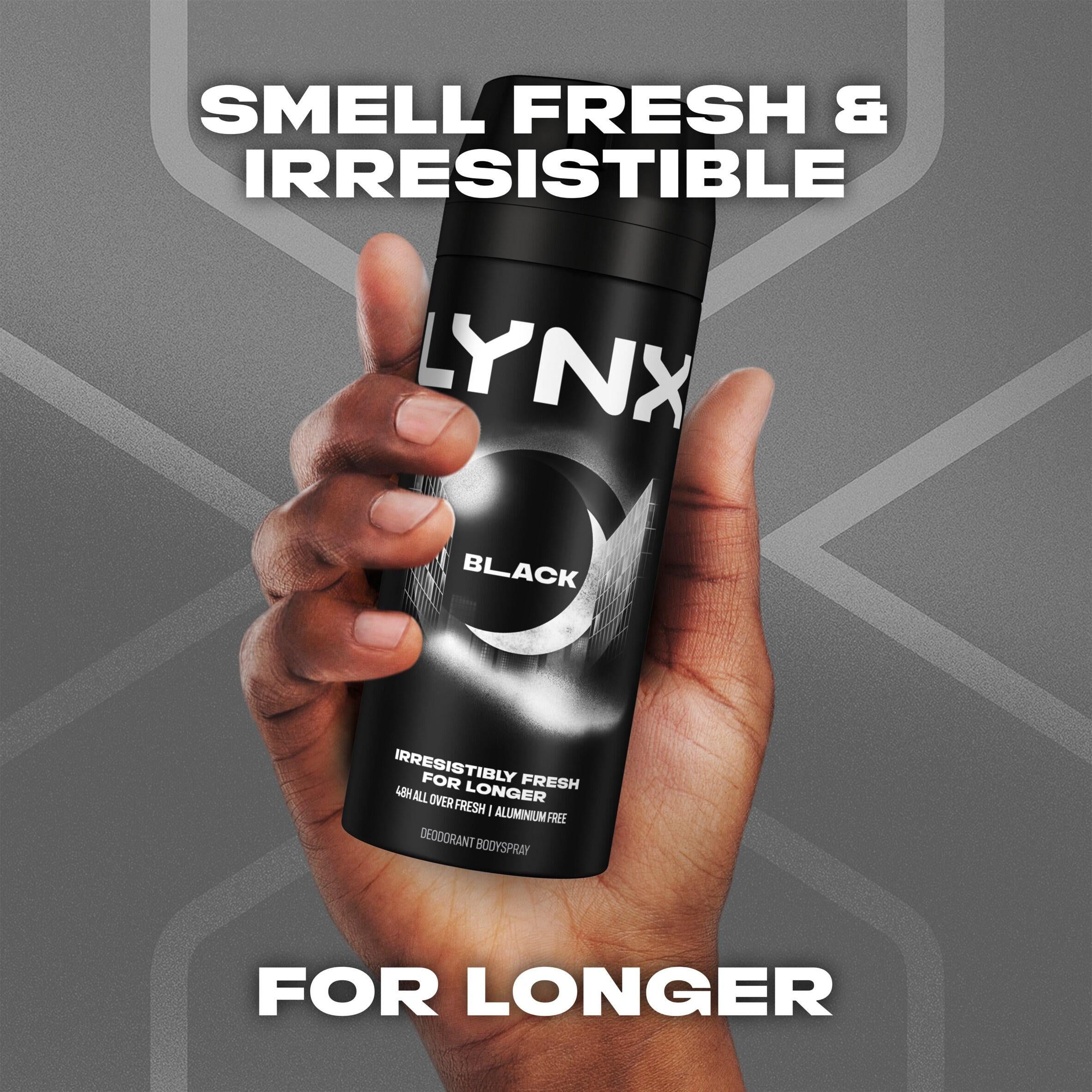 Lynx Black deodorant body spray 150ml (British brand)