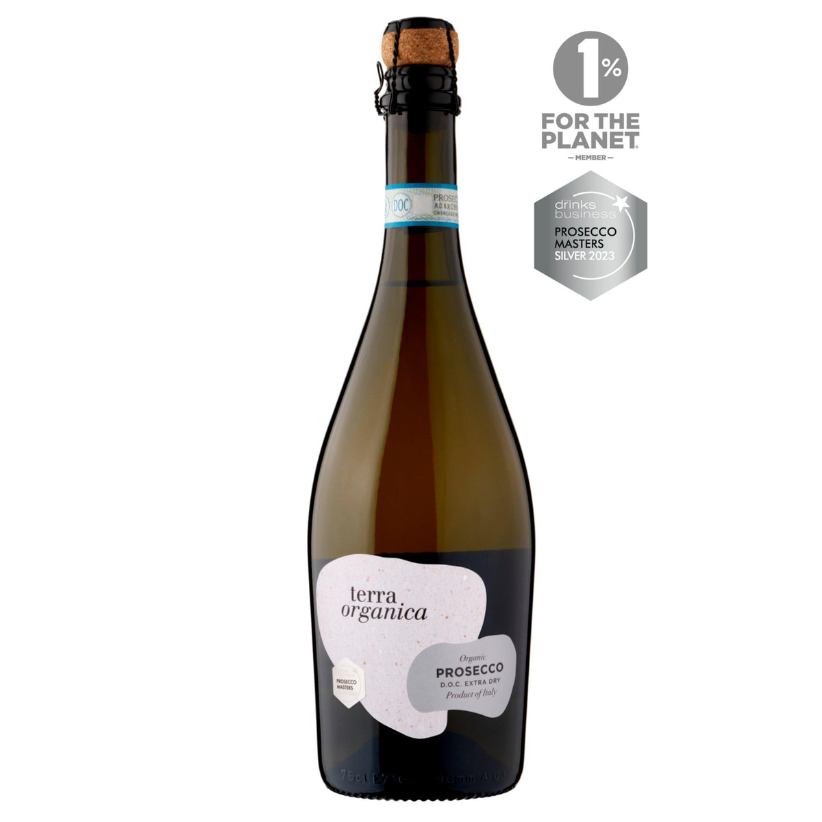 Terra Organica organic vegan prosecco 75cl (British brand)