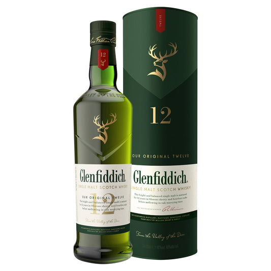 Glenfiddich 12 Year Old Single Malt Scotch Whisky 70cl GOODS Sainsburys   