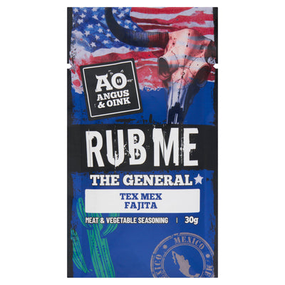 Sainsburys Angus & Oink Rub Me the General Tex Mex Fajita Seasoning 30g- Buy online at McGrocer