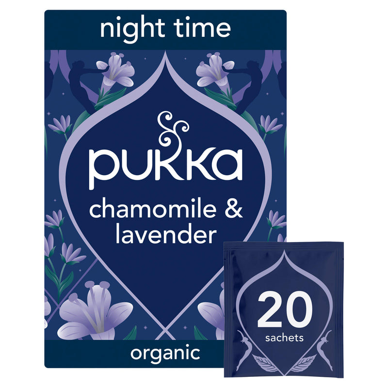 Pukka Night Time Herbal Tea 20 tea bags, imported from the UK