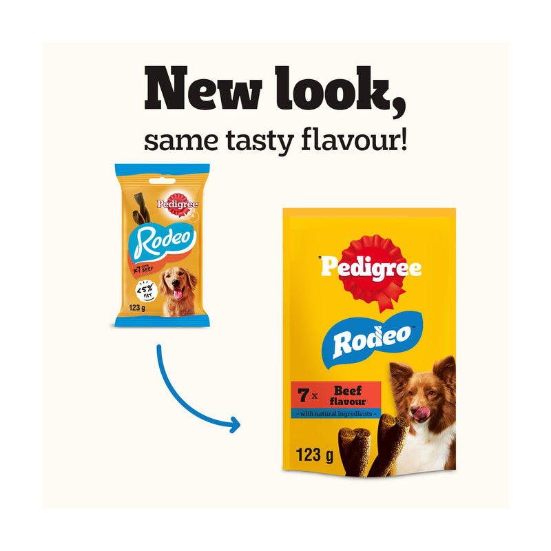 Pedigree dog treats Rodeo Beef Sticks 123g - British product