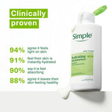 Simple Hydrating Moisturiser 125ml for dry sensitive skin, imported from the UK