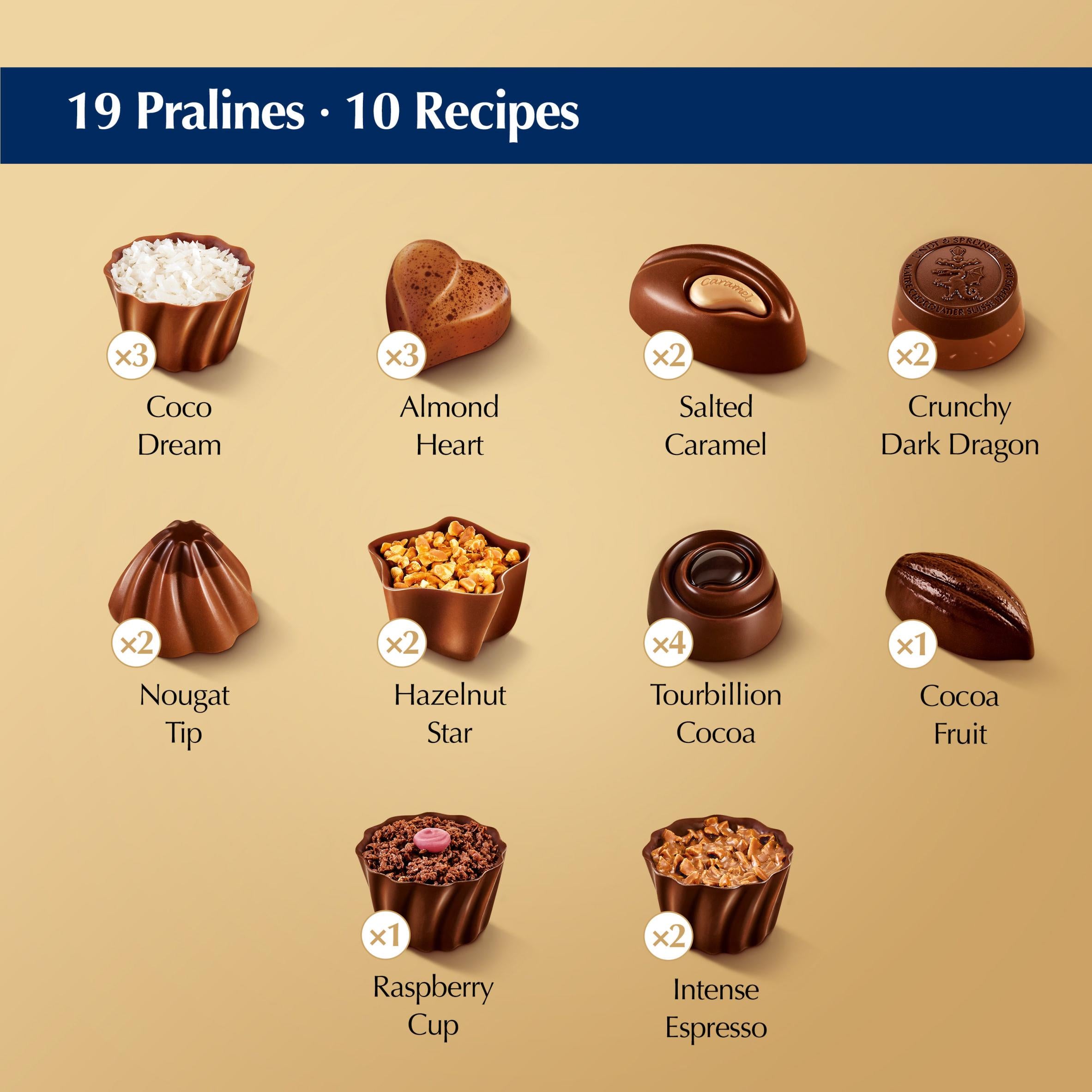 Lindt luxury chocolate selection 193g (British brand)