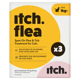 Itch Flea spot-on treatment for cats 3 pipettes (British brand)
