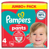 Pampers Baby-Dry nappy pants size 4 72 count, UK version