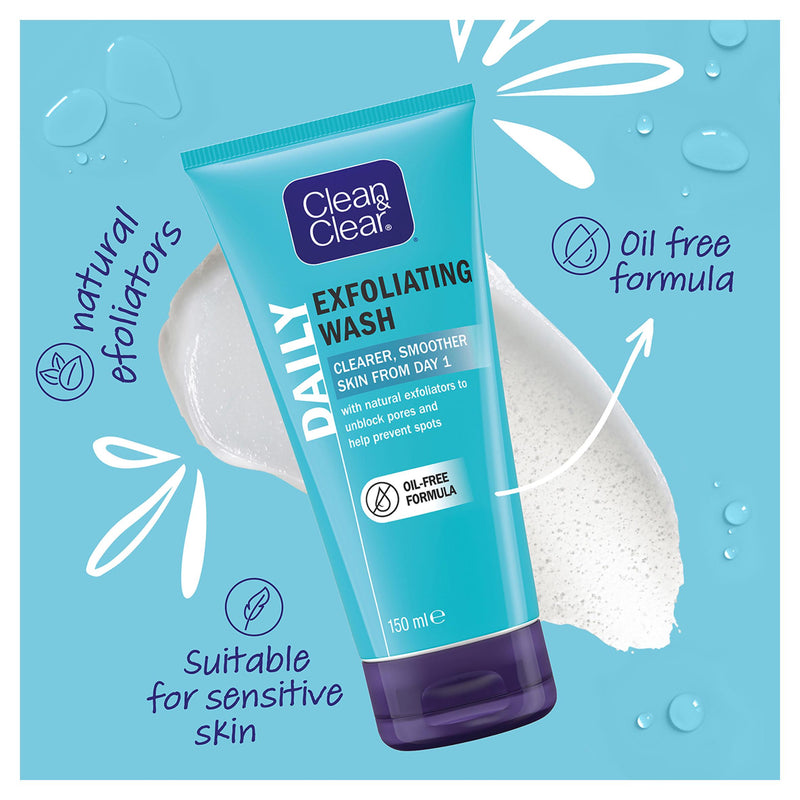 Clean & Clear Exfoliating Daily Wash 150ml (British brand)