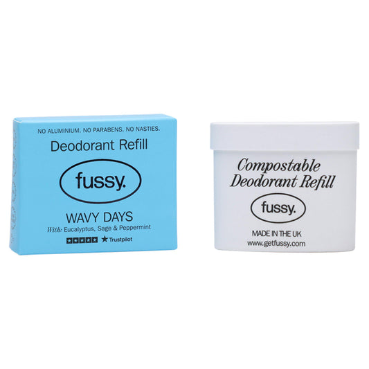 Fussy Natural Deodorant Refill Wavy Days 40g GOODS Sainsburys   