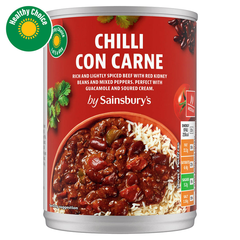 Sainsbury's Chilli Con Carne 392g, imported from the UK