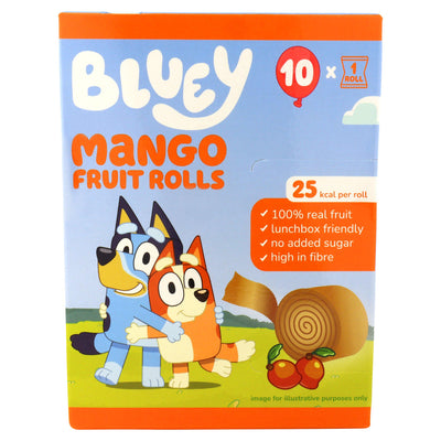 Sainsburys Bluey Mango Fruit Rolls 10 x 10g- Buy online at McGrocer