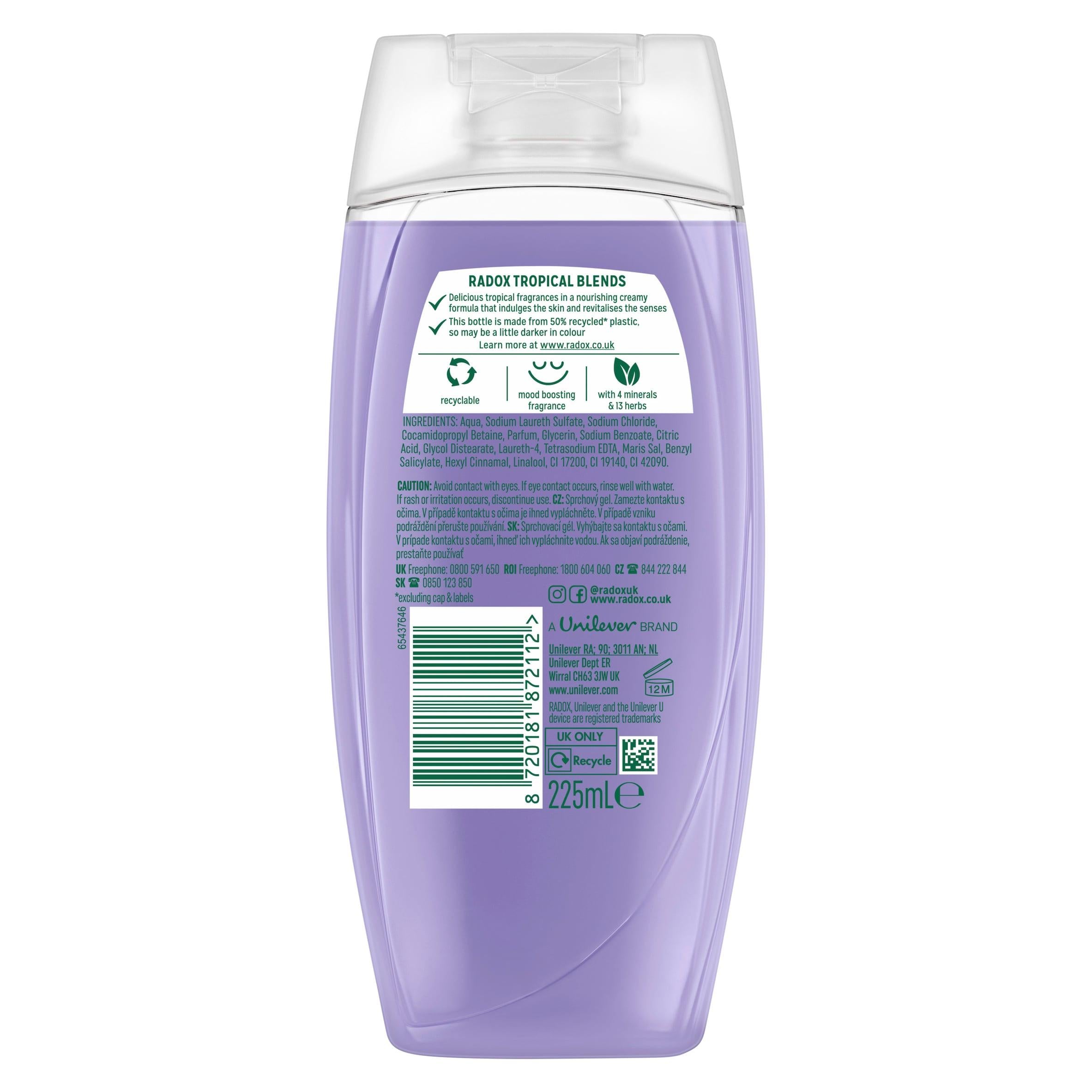 Radox Mineral Therapy Feel Renewed shower cream 225ml, imported from the UK
