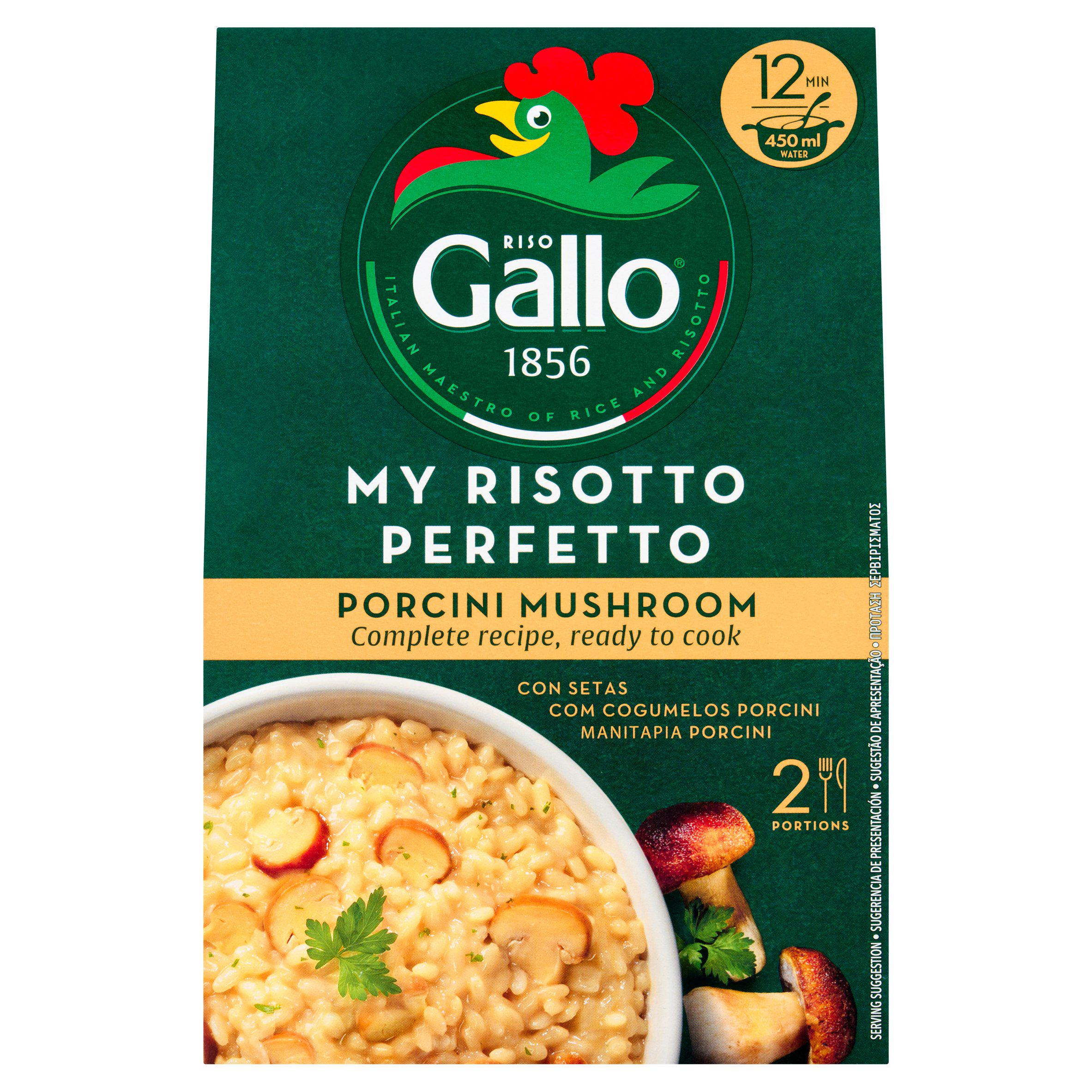 Gallo risotto porcini mushroom 175g, imported from the UK