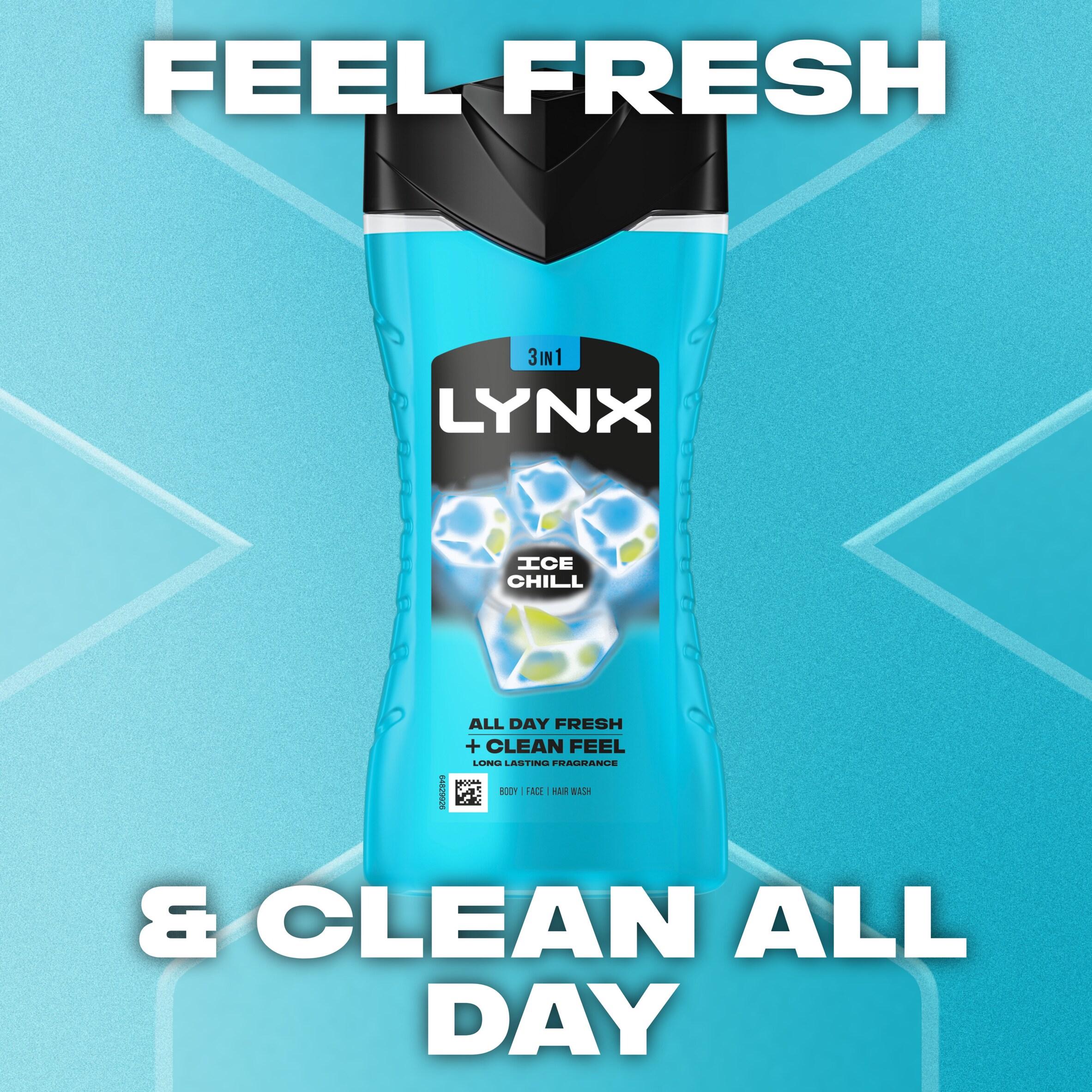 Lynx Ice Chill shower gel 225ml, UK version