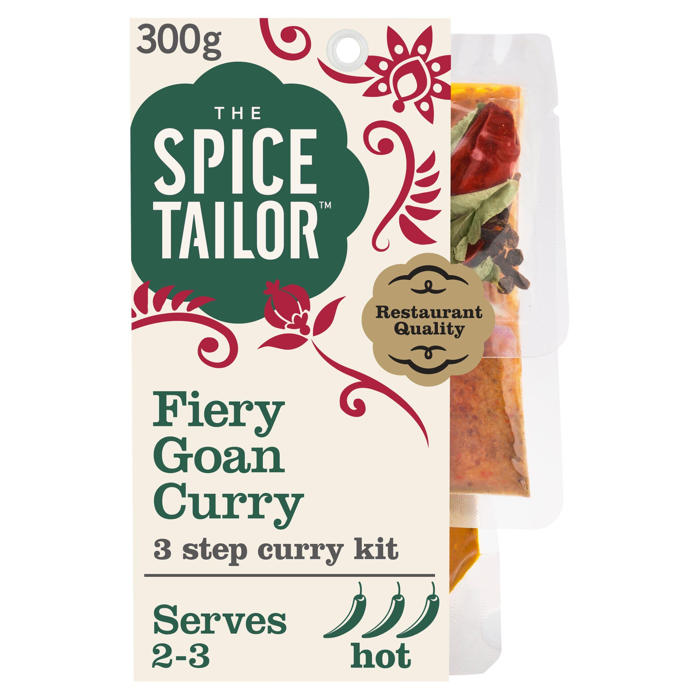 The Spice Tailor Fiery Goan curry kit 300g, imported from the UK