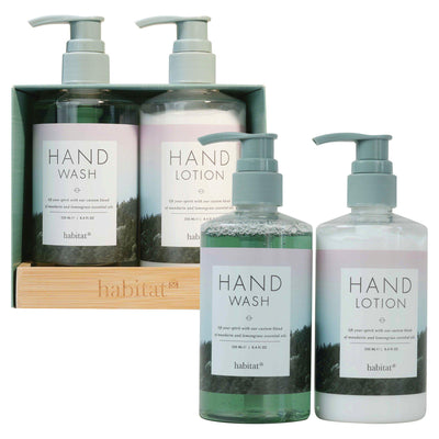 Sainsburys Hand Wash and Hand Lotion Duo with Mandarin, Lemongrass, Shea Butter and Aloe Vera, 250ml Each- Buy online at McGrocer