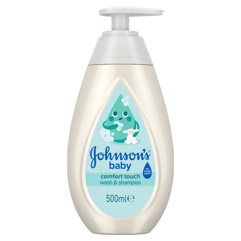 Johnson's Baby Comfort Touch Wash & Shampoo 500ml, imported from the UK