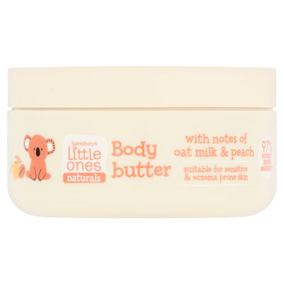 Sainsburys Sainsbury's Little Ones Naturals Body Butter with Oat Milk and Peach 150ml- Buy online at McGrocer