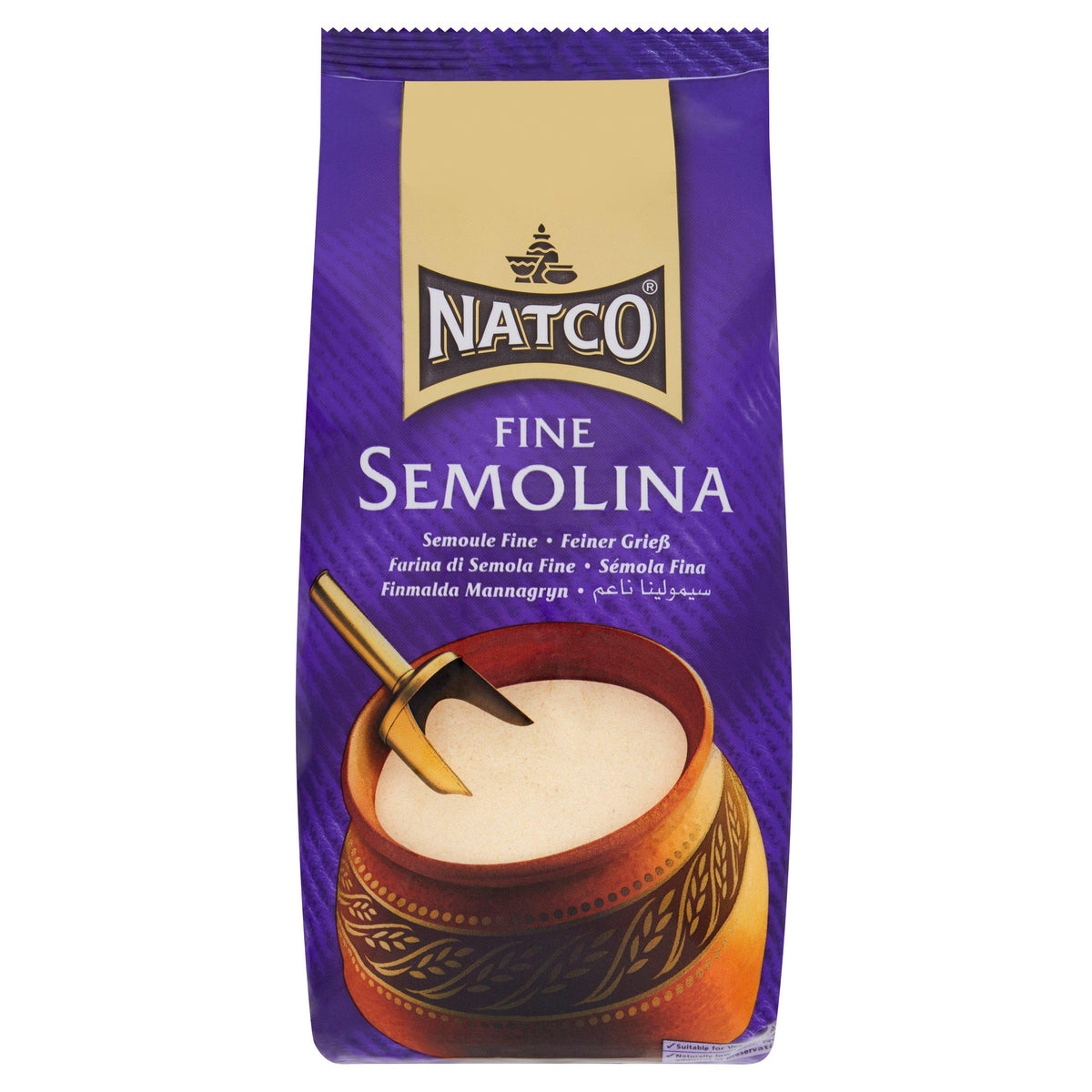 Natco fine semolina 1.5kg, imported from the UK