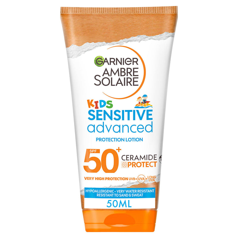 Garnier Ambre Solaire Kids sensitive sun cream SPF 50+ 175ml, UK version