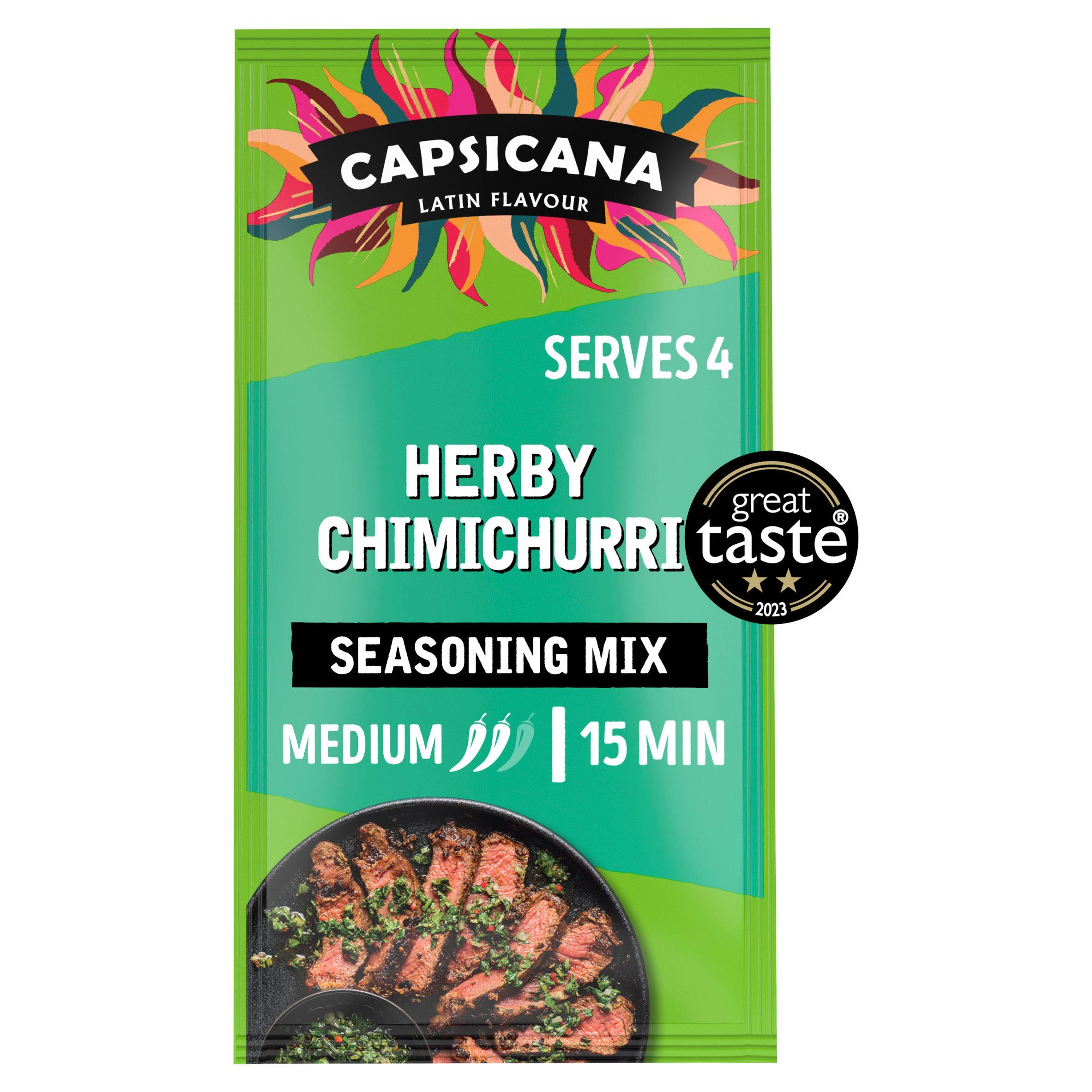Capsicana Latin Flavour Argentinian Sizzling Steak Seasoning Mix 28g